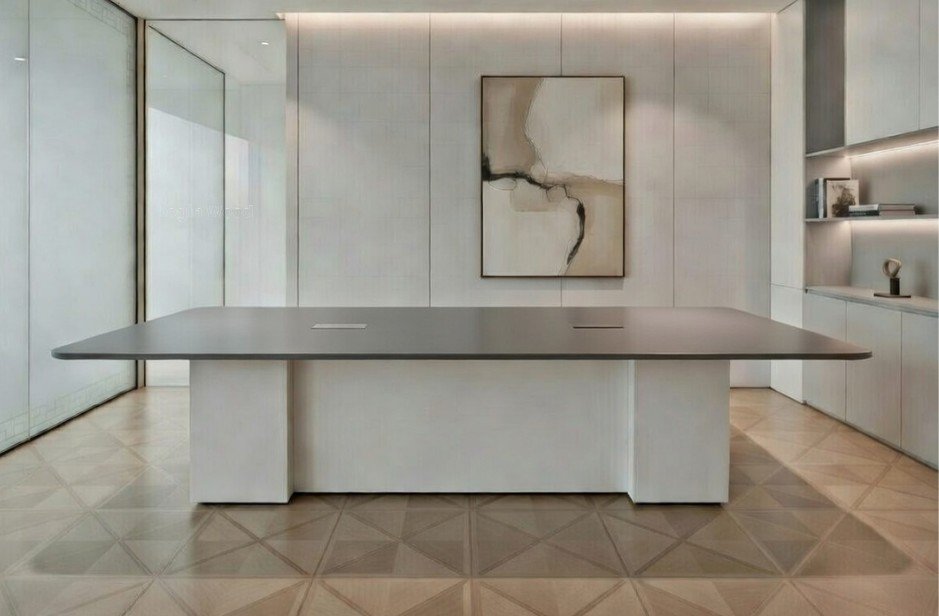Marble-Top Conference Table
