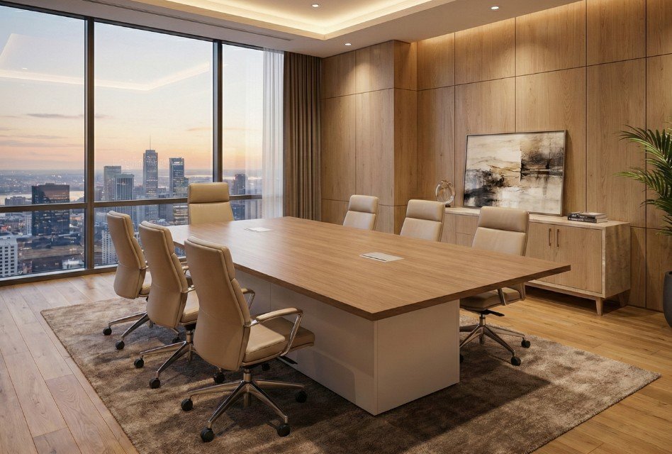 Contemporary Glass Boardroom