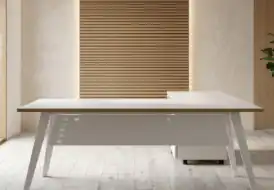 Modern Cabin desk in minimalist office